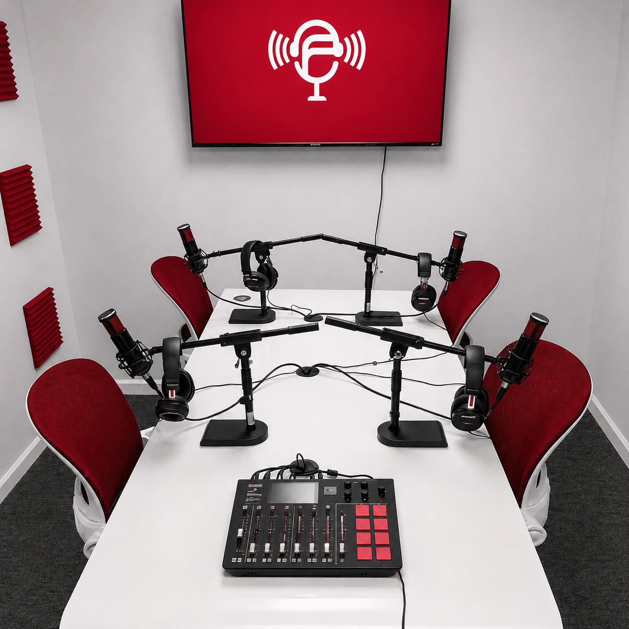 Podcast production visual