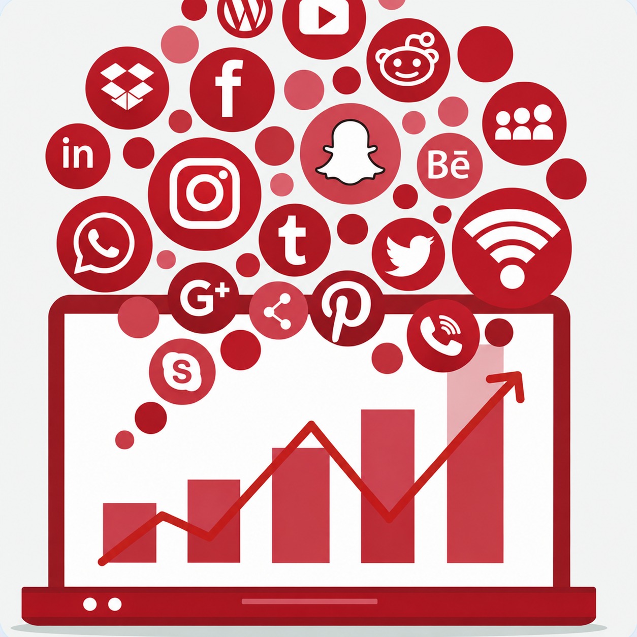 Social media management visual